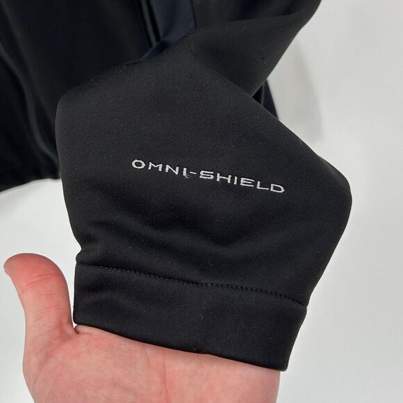 Columbia Black Omni Shield Full Zip Black Red Jacket Size Medium - Picture 7 of 14
